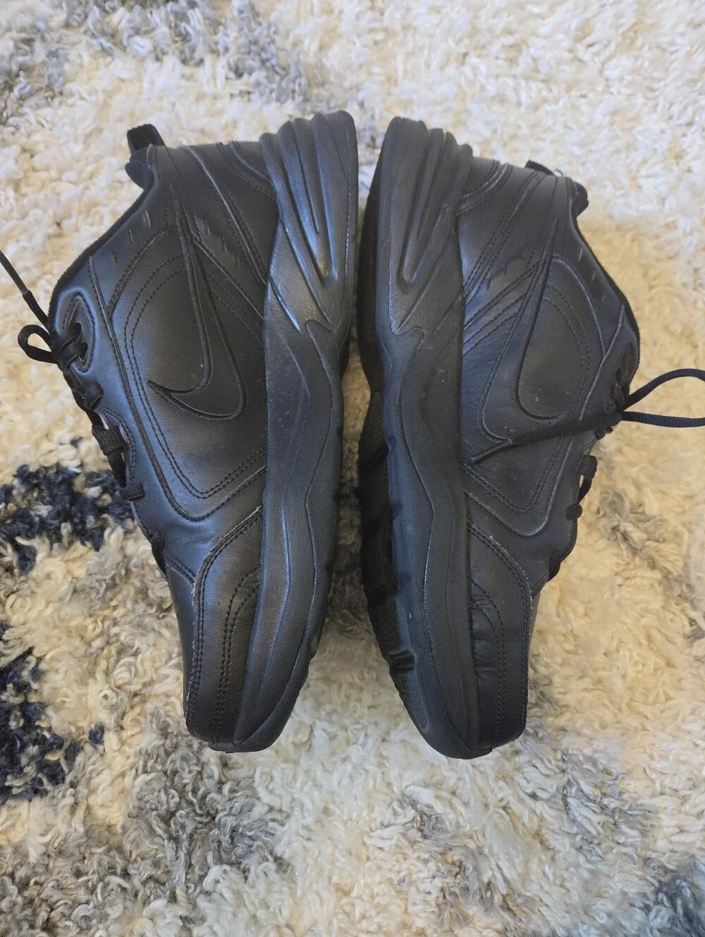 Nike Men's Air Monarch IV Training shoes Triple Black Size 11.5